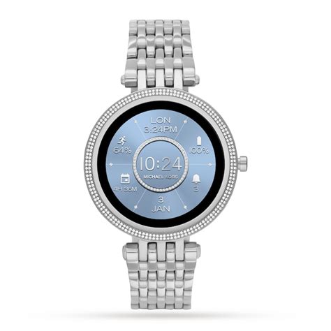 michael kors gen 5e darci pavé silver-tone smartwatch|Gen 5E Darci Pavé Silver.